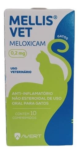 Mellis Vet Gatos 0 2mg Anti inflamatório Meloxicam Avert MercadoLivre