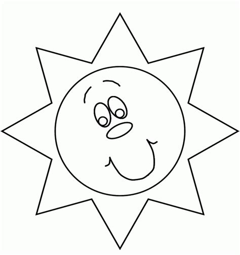 Dibujo De Sol Para Colorear