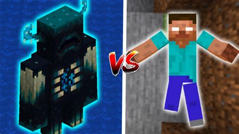 Herobrine Vs Warden In Minecraft Youtube