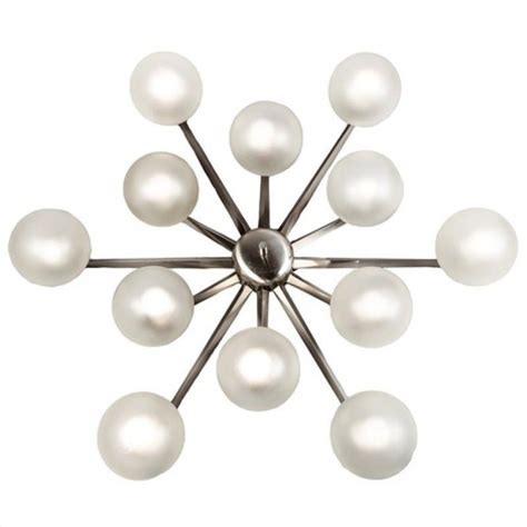 Contemporary Chandelier DV2881 STELLA Alan Mizrahi Lighting Brass