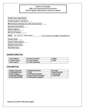 Fillable Online App Ocp Dc Master Collection Form 2 Doc Fax Email Print