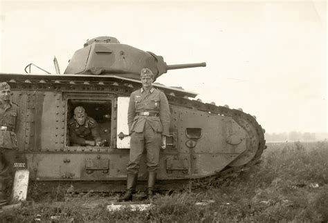 Asisbiz French Army Renault Char B1 Captured During The Battle Of