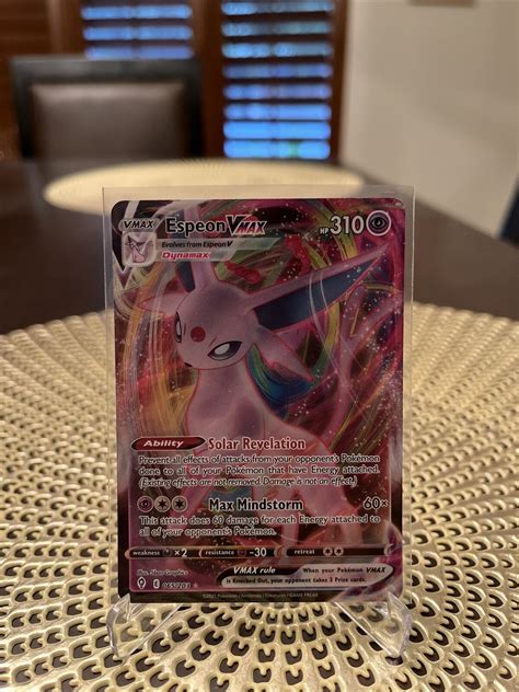 Pokémon Tcg Espeon Vmax Evolving Skies 065203 Holo Ultra Rare Ebay