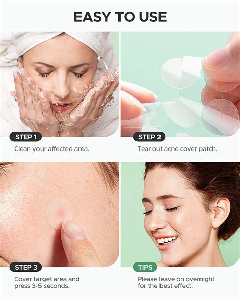 Acne Pimple Patch 180 Counts 4 Sizes Invisible Hydrocolloid Acne