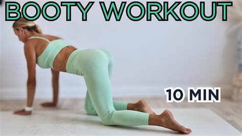 10 Min Booty Workout Training For A Sexy Butt No Jumps No Equipment At Home Sporty