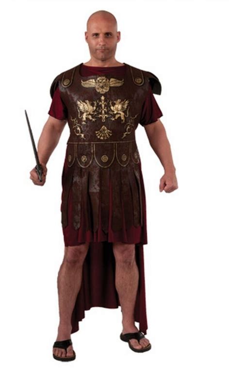 Roman Soldier Mens Plus Size Gladiator Costume Screamers Costumes