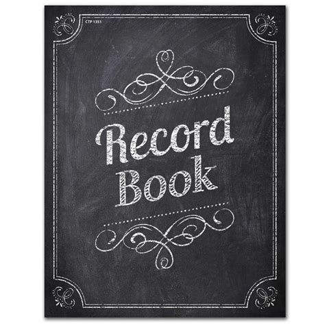 Teachersparadise Creative Teaching Press® Chalk It Up Record Book