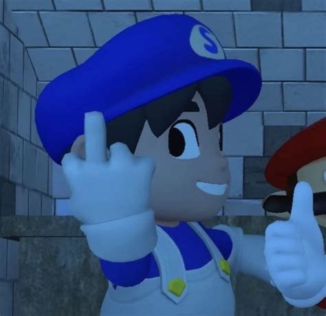 Mario And Luigi Pointing At Each Other