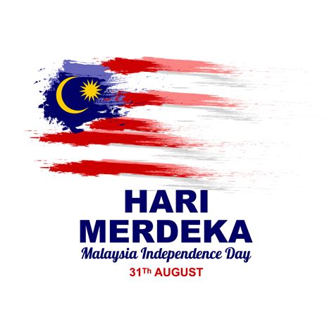 Happy Malaysia Independence Day Greeting Card On 31 August With