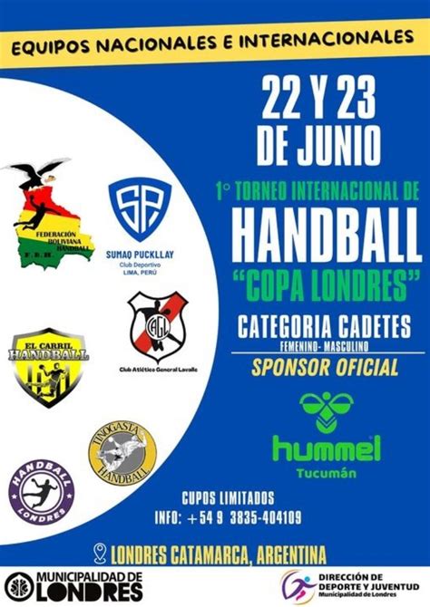 Torneo Internacional De Handball Copa Londres Catamarca Online