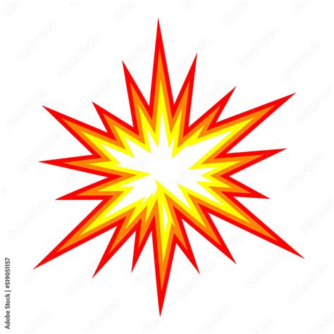 explosion vector illustration flat boom logo icon stock vector adobe
