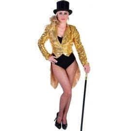 Costume Queue De Pie Cabaret Or Paillettes Sequin Femme Luxe Rocky