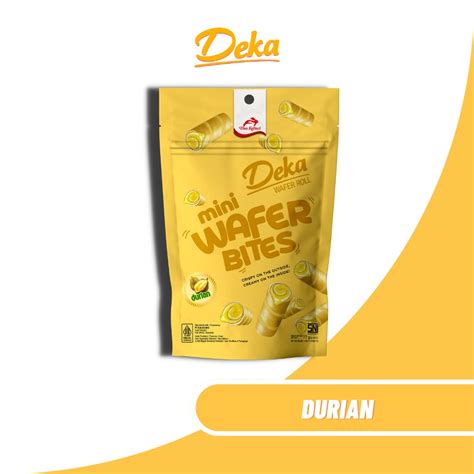 Jual Deka Mini Wafer Bites Durian G Shopee Indonesia