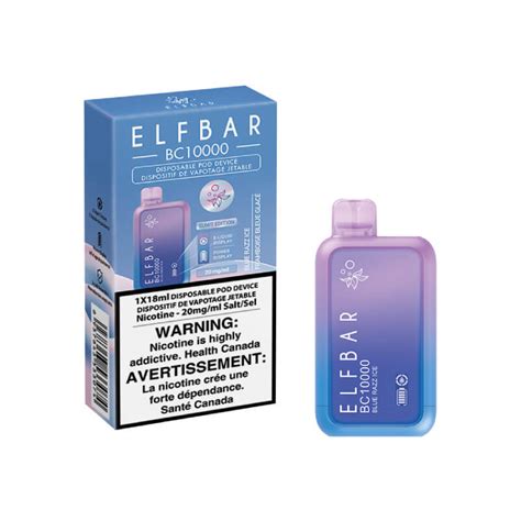 Elf Bar Bc10000 Disposable Vape Blue Razz Ice 10000 Puffs Vapeluv