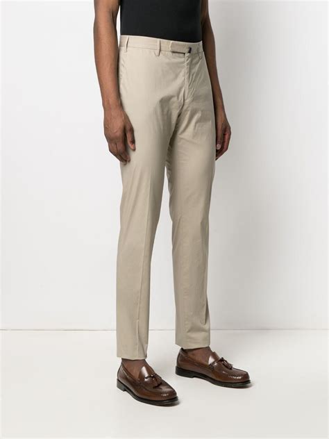 Incotex Straight Leg Cotton Chinos Neutrals FARFETCH