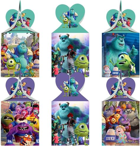 Humicide 12 Piezas De Suministros De Fiesta De Monsters Inc Cajas De