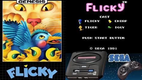 Flicky Sega Genesis Let S Play Full Gameplay Walkthrough No