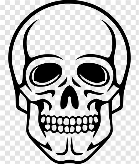 Human Skull Symbolism Skeleton Clip Art Black And White Transparent PNG