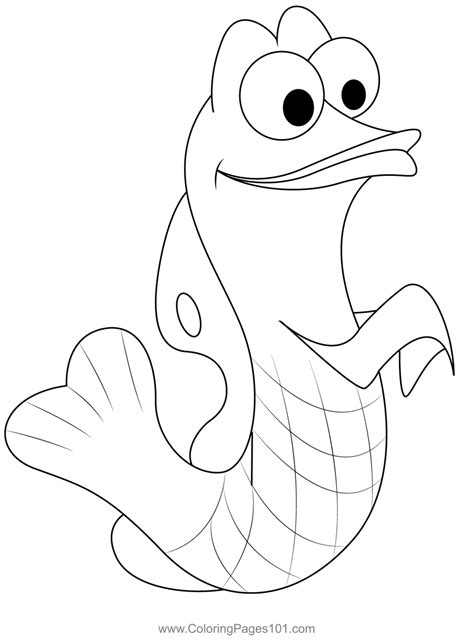 Gurgle Nemo Coloring Pages Finding Nemo Coloring Pages Disney The