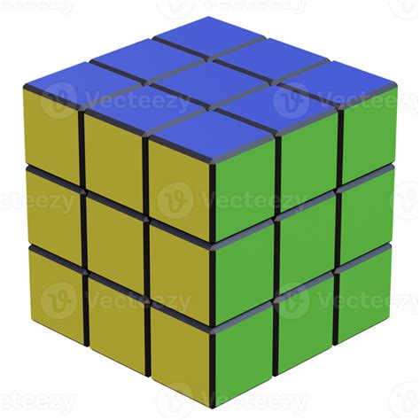 3d Render Magic Cube With Transparent Background 47179686 Png