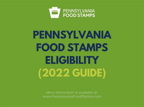 Pennsylvania Food Stamps Eligibility Pennsylvania Food Stamps