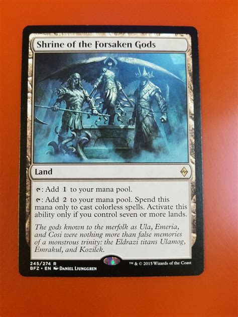 X Shrine Of The Forsaken Gods Battle For Zendikar Mtg Magic Cards