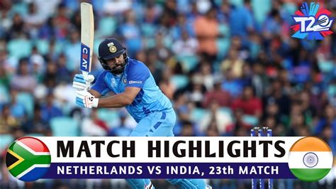 India Vs Netherlands Full Match Highlightsi Ind Vs Ned T World Cup