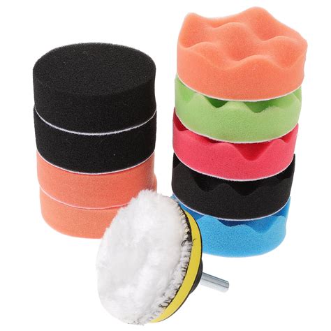 Polishing Sponge Buffer Pad Accessories Car Buffers and Polishers Kit Drill Attachment Buffing ...