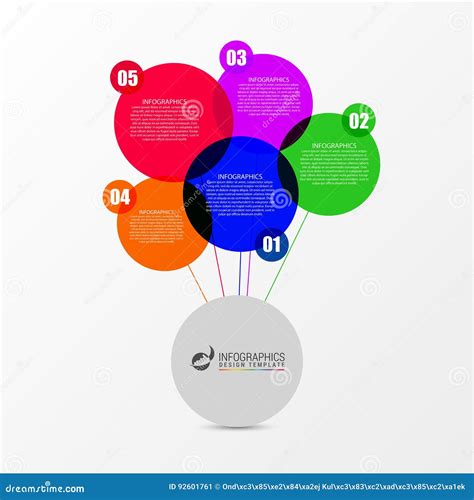 Speech Bubble Infographic Template Business Concept Stock Vector