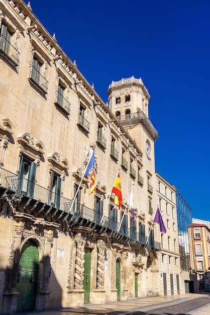 Premium Photo Facade Of The Town Hall In Alicante Spain