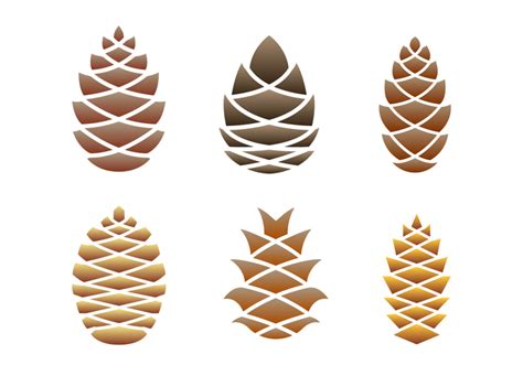 Pine Cones Logo Vector 146052 Vector Art At Vecteezy