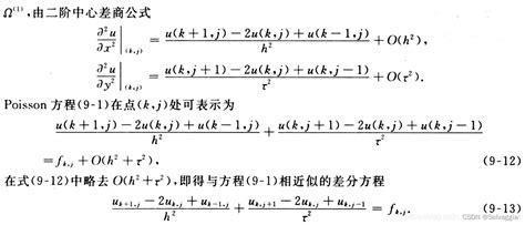 差分、偏微分方程的解法后向差分法离散偏微 Csdn博客