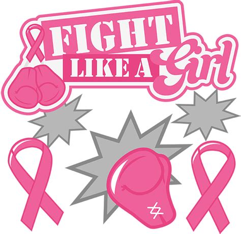 Fight Like A Girl Svg Cancer Awareness Scrapbook Files Svg Files For