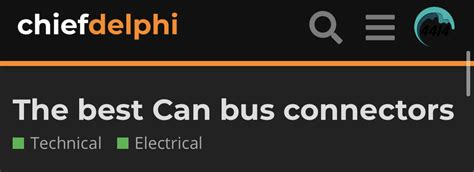 The best Can bus connectors - Electrical - Chief Delphi