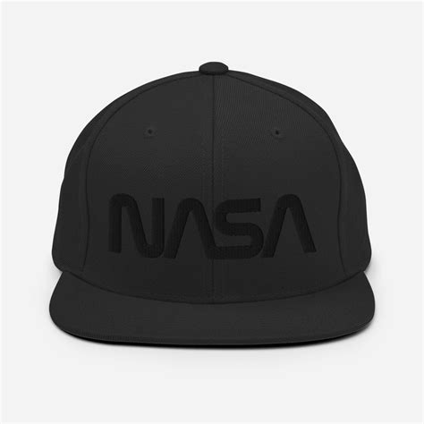 Retro NASA Hat, Black NASA Hat, Retro Hat, Black NASA on the Black ...