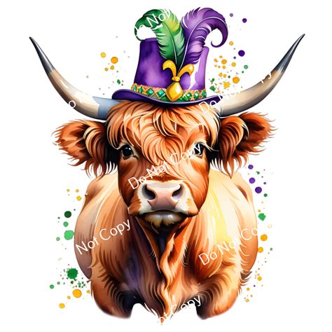 Colorsplash Ultra Transfers Mardi Gras Highland Cow Cf 2