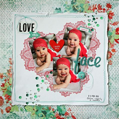 Love This Face Lo Scrapbooking Scrapbook Layouts Photo Layouts Baby