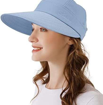 Womens Sun Hat In Zip Off Sun Protection Visor Beach Hat For Women