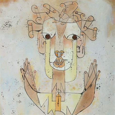 Angelus Novus the New Angel Paul Klee Hand-painted Oil - Etsy