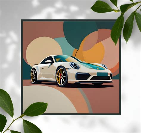 Porsche Poster Digital Art Car Poster Porsche 911 Poster Car Wall Art Racing Porsche Wall Art ...