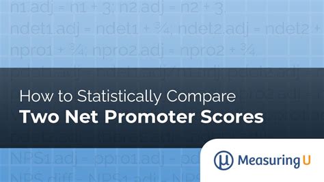 How To Statistically Compare Two Net Promoter Scores Measuringu