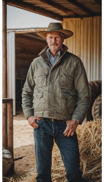 Premium Ai Image Fields Of Harmony Portrait Of A Country Gentleman Farmer