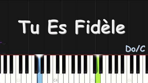 TU ES FIDÈLE Carl Handy Corvil Victoire Musique EASY PIANO