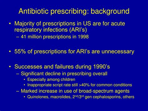 PPT Quality Improvement Strategies For Antibiotic Prescribing