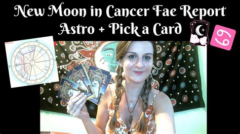 New Moon In Cancer Eclipse Fae Report Astro Pick A Card Youtube