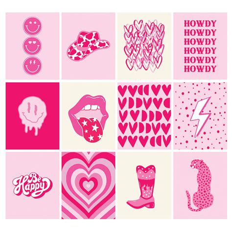 Amazon Woonkit Set Preppy Room Decor Aesthetic Hot Pink Stuff