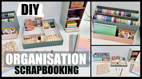 FABRIQUER DES RANGEMENTS SCRAPBOOKING YouTube