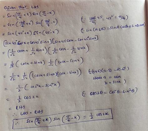 Prove That Sin (pi X Sin Pi X 1/2 Maths Trigonometric, 53% OFF