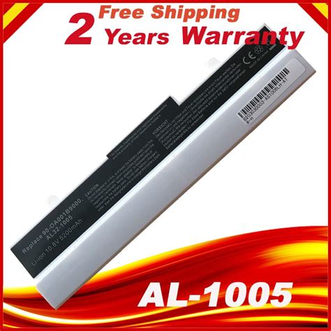 White Laptop Battery For Asus Eee PC 1001P 1005HA 1005PE 1101HA AL31