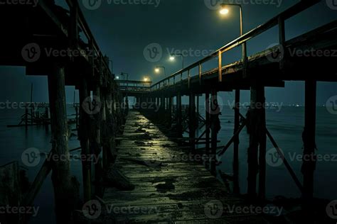 Abandoned Pier Forgotten Generate Ai 30579457 Stock Photo At Vecteezy